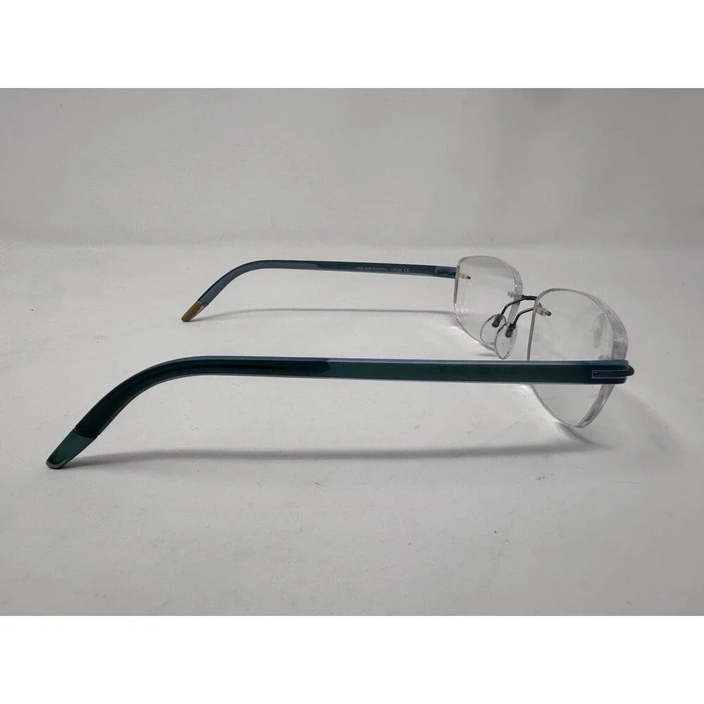 Silhouette 5379 6056 Blue Rimless Eyeglass Frames 40-17-130 Austria Authentic